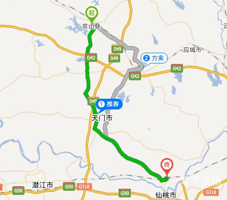 京山县的地图（京山地图 各乡镇）
