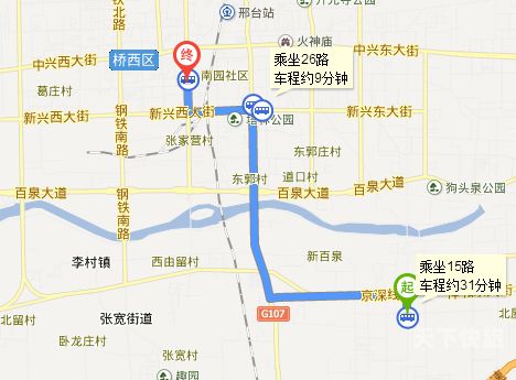 邯郸公交车1路（邯郸公交1路路线路图）