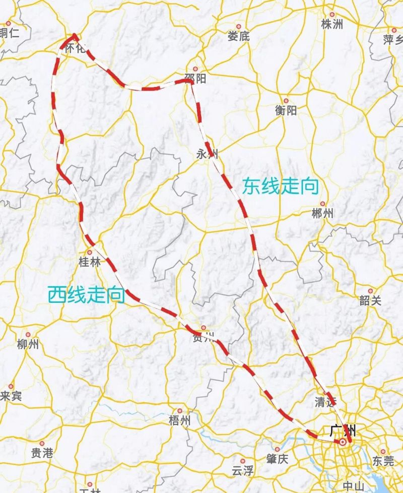 永州动车线路图（永州动车站）