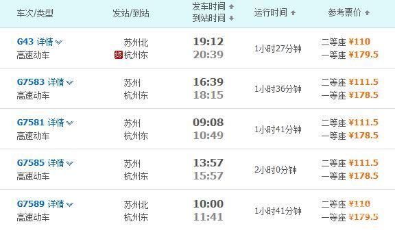 杭州至铜仁的高铁时刻表（杭州到铜仁高铁票查询）