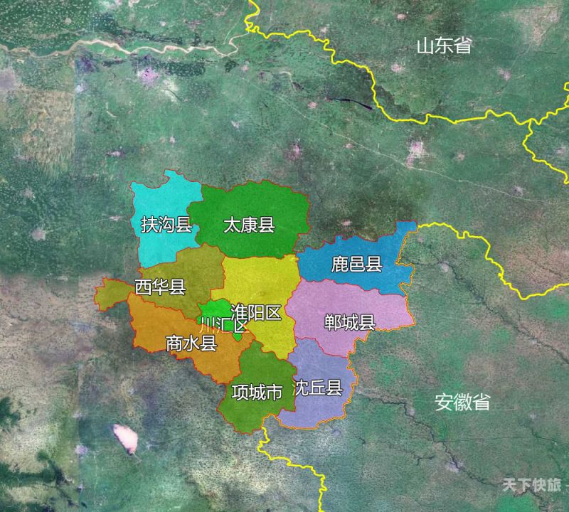 河南周口沈丘县地图（周口地区沈丘县）